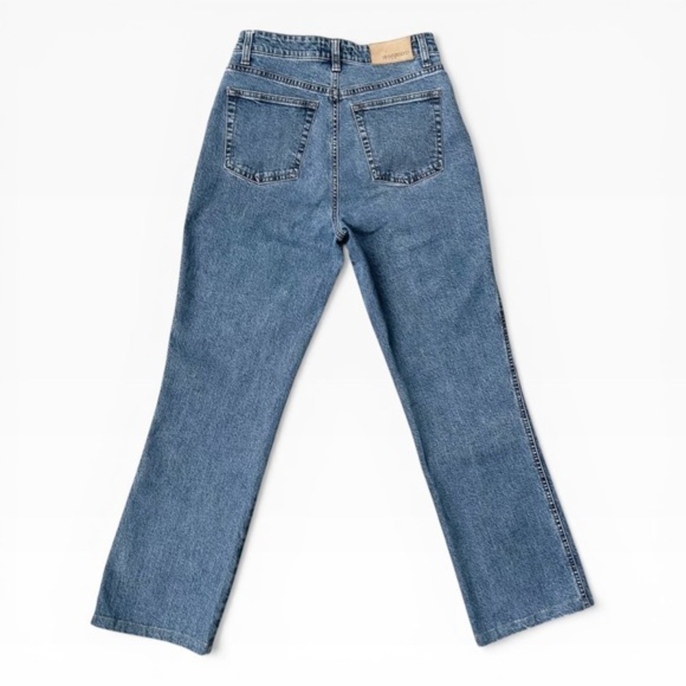 Cambio Jeans Women's 4 Y2K Medium Wash Straight Leg Bootcut Stretch Denim Blue